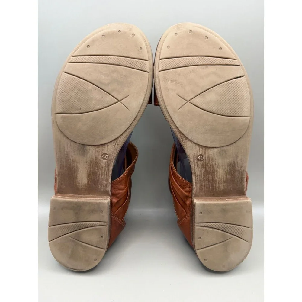 Miz Mooz Daphne Womens Brown Leather Sandal EU 40 US 9
